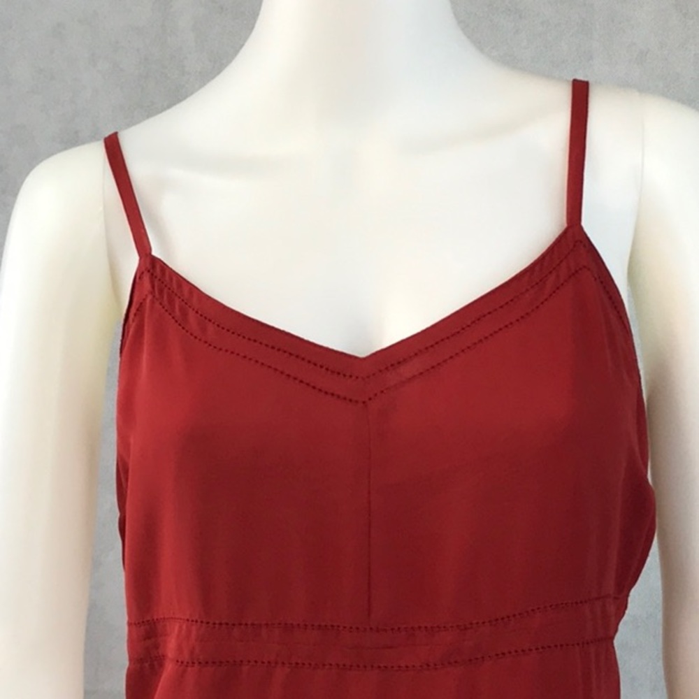 Red slip dress spaghetti strap size 13/14 vintage - Picture 2 of 7
